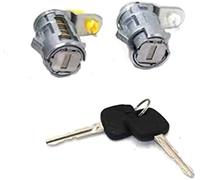 HUVNEXA Juego Completo de Cerradura de Interruptor de Cilindro de Puerta de Encendido for Toyota 4Runner Pickup 69051-35030 69052-35040 Pestillo de la Cerradura de la Puerta del Coche