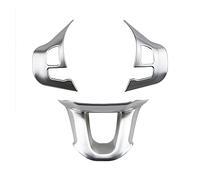 HUVNEXA Juego de 3 Pegatinas Decorativas for Volante de Coche, for, for Peugeot, 2008 208 308, 2014 2015 2016 2017 2018 2019 Decoración del Volante(Matt Silver)
