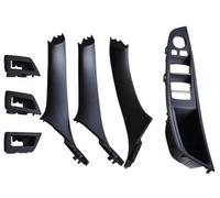 HUVNEXA Juego de 4 7 Piezas con Volante a la Derecha RHD, for, Serie 5 F10 F11 520 525 Manija Puerta Interior Coche Gris Vino Tinto Panel Tirador 51417225851 Tirador de puerta para coche(Black-7Pcs)