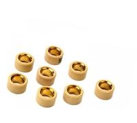 HUVNEXA Juego de 8 pesas for rodillos variador carreras, 9 g, 13 y 14, for Madison S 250 Velvet cc, 20 x 12 mm Rueda del controlador de velocidad del monopatín(BLACK 20x12mm 9g)