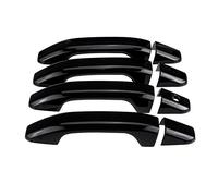 HUVNEXA Juego de 8 Uds de cubiertas cromadas for manija de puerta Exterior de coche, for Chevy, Silverado 1500 2500 3500, for GMC, 2014-2019 Cubierta para manija de puerta de coche(Schwarz)