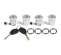 HUVNEXA Juego de Cerradura de Puerta, 252522, Cilindro de Cerradura de Puerta de Coche con Llaves, for Partner, Berlingo Xsara Pestillo de la Cerradura de la Puerta del Coche(Black#2)