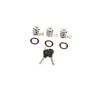 HUVNEXA Juego de Cerradura de Puerta, 252522, Cilindro de Cerradura de Puerta de Coche con Llaves, for Partner, Berlingo Xsara Pestillo de la Cerradura de la Puerta del Coche(Black#1)