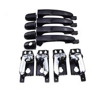 HUVNEXA Juego de manijas de puerta interior exterior de 8 Uds. Delantero trasero izquierdo derecho, for Kia, Sportage 2005-2010 826511F000 836611F000 826101F010 Cubierta para manija de puerta de coche