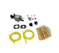 HUVNEXA Junta de carburador, filtro de aire, KIT de bombilla de cebado for enchufe de estacionamiento, for Husqvarna, for piezas de motosierra 445 450 445E 450E 450II 506450401 Filtro de aire para mot