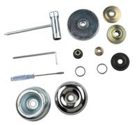 HUVNEXA Kit adaptador de cabezal de corte de metal, para cepillo de cortacésped, componente de repuesto de acero resistente, solución de corte confiable, accesorio para equipos de jardín juego