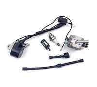 HUVNEXA Kit de enchufe línea filtro aceite y combustible aire, bobina encendido carburador, piezas motosierra, sierra cadena 038 MS380 MS381 Kit de carburador de 2 tiempos