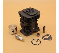 HUVNEXA Kit de Junta de bujía de cojinete de Anillo de pistón de Cilindro de 38 mm y 40 mm for Husqvarna, 142, 141, 137, 136, repuestos for Motosierra de jardín Cilindro para cortacésped(HUS137 38MM)