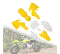 HUVNEXA Kits de carrocería de carenado de plástico aptos for CRF50 XR50, CRF 50 Pit Dirt Motor Trail Bike 50cc 70cc 90cc 110cc 125cc 140 Kit de carenado para motocicleta(Yellow with white)
