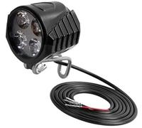 HUVNEXA Luces for scooter, luz for bicicleta eléctrica con bocina, 4 luces LED, delantera for eléctrico, lámpara de advertencia seguridad impermeable for Faro delantero LED para scooter