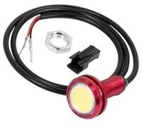 HUVNEXA Luces traseras y luces delanteras de cubierta for Kugoo, repuestos for patinete eléctrico G-Booster, accesorios bombillas LED for Faro delantero LED para scooter(BLACK 1/4)