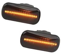 HUVNEXA Luz de señal giro indicador lateral dinámico 2 uds, para Stream S2000, para Crv Hrv, para Civic, para City, para Jazz, para repetidor para Accord Luz de marcador lateral del guardabarros