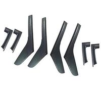 HUVNEXA Manija de puerta interior coche, 8 piezas, cubierta protectora para reposabrazos, para Vw, para Golf 6 Mk6 2010 2011 2012 2013 cubierta del marco de la manija de la puerta del coche