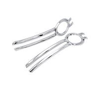 HUVNEXA Marco de Rejilla for Faros antiniebla Delanteros Cromado ABS, for Q5 2009-2012, Adhesivo de Estilo automático Embellecedor de la Cubierta de la Rejilla de la luz antiniebla