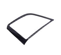 HUVNEXA Marco embellecedor de cubierta botón interruptor volante coche, textura fibra carbono negra, 2 uds., for HYUNDAI Etiqueta engomada del ajuste del volante del coche