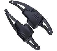 HUVNEXA Para Ecosport 2018 2019 2020 2021 2022 2023 2 uds cubierta de palanca de cambios de coche paletas de extensión de cambio de volante Paleta de cambio del volante(Schwarz)