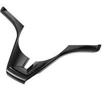 HUVNEXA para Protector para Volante de Coche Negro Pegatinas de Repuesto de Ajuste de plástico Abs Cubierta del Emblema del Volante, Centro Interior del automóvil