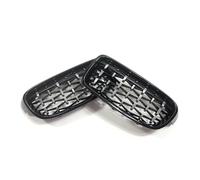 HUVNEXA Parrilla Delantera Diamond Racing Grills Grille, for, for Serie 3 F30 F31 320i 325i 328i 330i 335i 2010-2018 Accesorios for automóviles Parrilla del radiador delantero del coche(Black Silver)