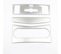 HUVNEXA Pegatina Decorativa for Marco de CD de Salida de Aire Acondicionado de Consola Central de Coche, for Mercedes-Benz, Clase C W204 2007-10, Accesorios Moldura de ventilación(Center 3pcs C)