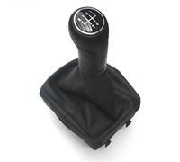 HUVNEXA Pomo de cambio marchas for coche con funda piel 2002-2005 for POLO, Classic 2004-2007, for, Lim 2002-2009, for, Mk4 9N/9N2 Reemplazo de la perilla de cambio de marchas del a