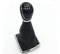 HUVNEXA Pomo de cambio marchas manual 1 2 3 4 5 R con funda cuero PU, for Ford, Focus, 2005 2006 2007 2008 2010 2011 2012 Perilla de control de cambios de cabina de automóv