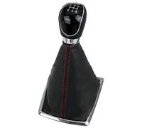 HUVNEXA Pomo de palanca cambios 5 velocidades, for Ford, Focus, MK2 2005-2012, cubierta for maletero antipolvo Perilla de control de cambios de cabina de automóv