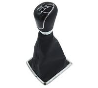 HUVNEXA Pomo de palanca cambios manual 5/6 velocidades, for Ford, Focus, 2 MK2 FL MK3 MK4 MK7, MONDEO, Fiesta, GALAXY, KUGA X-MAX Perilla de control de cambios de cabina de automóv(5 Speed Black)