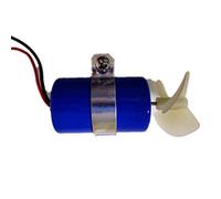 HUVNEXA Propulsor de Motor submarino RC Jet Boat 7,4 V 16800RPM CW CCW hélice de 3 aspas, for pieza submarina de cebo de Robot Micro ROV DIY Conjunto del eje de transmisión del barco(1pcs Negative)