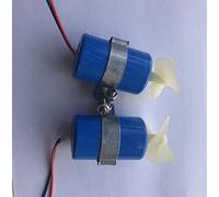 HUVNEXA Propulsor de Motor submarino RC Jet Boat 7,4 V 16800RPM CW CCW hélice de 3 aspas, for pieza submarina de cebo de Robot Micro ROV DIY Conjunto del eje de transmisión del barco(1pair)