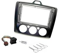 HUVNEXA Radio estéreo for automóvil de 9 Pulgadas, en el Marco del Panel Frontal del Tablero, for Focus, 2005-2011, climatizador Manual Panel de Radio para Coche