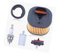HUVNEXA Reparaciones de filtro de aire de alta resistencia, manguera de combustible, interruptor de filtro for motosierra Husqvarna 372XP 372 XP Filtro de aire para cortacésped