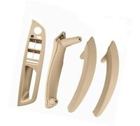 HUVNEXA RHD LHD interior ABS cubierta exterior de cuero manija puerta reposabrazos conjunto panel embellecedor, for, X5 X6 E70 E71 2007-2013 Tirador de puerta para coche(LHD-Beige-Standard)