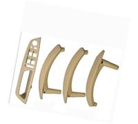 HUVNEXA RHD LHD interior ABS cubierta exterior de cuero manija puerta reposabrazos conjunto panel embellecedor, for, X5 X6 E70 E71 2007-2013 Tirador de puerta para coche(RHD-Beige-Hige)