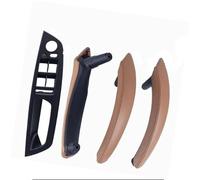 HUVNEXA RHD LHD interior ABS cubierta exterior de cuero manija puerta reposabrazos conjunto panel embellecedor, for, X5 X6 E70 E71 2007-2013 Tirador de puerta para coche(LHD-Brown-Standard)