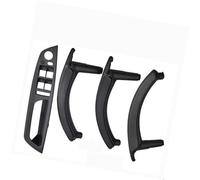 HUVNEXA RHD LHD interior ABS cubierta exterior de cuero manija puerta reposabrazos conjunto panel embellecedor, for, X5 X6 E70 E71 2007-2013 Tirador de puerta para coche(RHD-Black-Standard)
