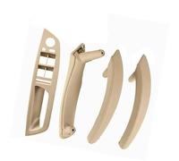 HUVNEXA RHD LHD interior ABS cubierta exterior de cuero manija puerta reposabrazos conjunto panel embellecedor, for, X5 X6 E70 E71 2007-2013 Tirador de puerta para coche(LHD-Beige-Hige)