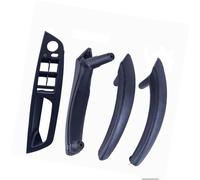 HUVNEXA RHD LHD interior ABS cubierta exterior de cuero manija puerta reposabrazos conjunto panel embellecedor, for, X5 X6 E70 E71 2007-2013 Tirador de puerta para coche(LHD-Black-Standard)