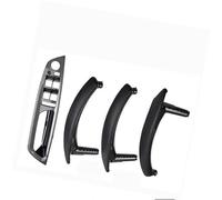 HUVNEXA RHD LHD interior ABS cubierta exterior de cuero manija puerta reposabrazos conjunto panel embellecedor, for, X5 X6 E70 E71 2007-2013 Tirador de puerta para coche(BLACK RHD-CF-Standard)