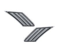 HUVNEXA Señales de Giro dinámicas, luz Que Fluye, Marcador Lateral, luz de Parachoques de 12V, Intermitente secuencial, for Subaru, BRZ, Scion, FR-S Luz de señal de Giro(FC White Amber)