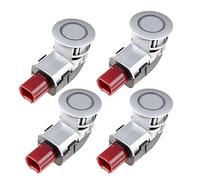 HUVNEXA Sensor de estacionamiento 4 Piezas, for Odyssey 2005-2009, CRV 2004-2010 2011 2012 2013 39680SHJA61 PDC Módulo de Asistencia de estacionamiento Trasero(Silver)