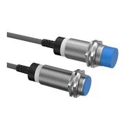 HUVNEXA Sensor de proximidad industrial serie M18, distancia sin contacto, 5 mm, 8 mm, NPN, PNP, 12-24 V, sin enrasar, enrasado Sensor fotoeléctrico óptico(8mm Dc 3-wire Npn No)
