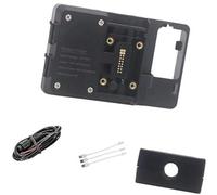 HUVNEXA Soporte for teléfono de Motocicleta, for Multistrada V4 S V4s 2021, Soporte navegación GPS for móvil, Carga inalámbrica y USB Soporte para móvil de Bicicleta(Black Wireless 22mm Clip)