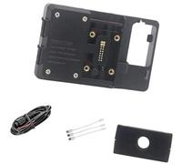 HUVNEXA Soporte for teléfono de Motocicleta, for Tracer 9 GT, for 900 2021 - Montaje for con GPS for Carga inalámbrica USB Soporte para móvil de Bicicleta(Black Wireless 12mm Clip)