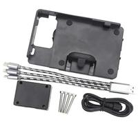 HUVNEXA Soporte for teléfono Desmontable, for Guzzi, for Parabrisas de Motocicleta Norge 1200 GT, Soporte navegación, for Inteligente con GPS, Carga USB Soporte para móvil de Bicicleta(Black B)