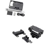 HUVNEXA Soporte for teléfono Desmontable, for Scrambler 1100 Sport 2017 2018 2019 2020 2021, Soporte de navegación for con Carga USB Soporte para móvil de Bicicleta(Black B and C)