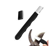 Huvqianu Afilador De Útiles De Jardín - Una Herramienta de Afilado de Uso Portátil | Afilador de Cortasetos,para Hachas Hachas Pequeñas Machetes Cortadoras de Podar y Cizallas para Setos
