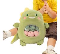 Huvqianu Animal Plush Pillow, Cartoon Stuffed Cushion, 6 Removable, Sofá Accent, Bedroom Decor, Dorm Room Decor, PP Cotton, Soft Short Plush, Fun Gift, 19,7 Pulgadas, 700 g