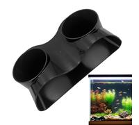 Huvqianu Aquarium Cave Shelter, Fish Hiding Tunnel, 6.89x3.46in Natural Curve Design, Two-Hole Structure, Safe Harmless Material for Bettas, Aquatic Life Viewing, Tank Decoration