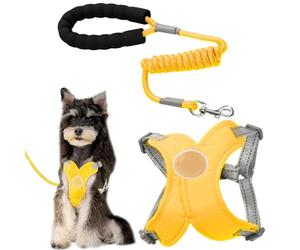 Huvqianu Arnés para perros pequeños, arnés seguro ajustable para cachorros | Marco X con cuerda Accesorios transpirables para caminata - para carreras pequeñas