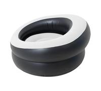 Huvqianu Blow Up Chair, Camping Inflatable Couch, 33.46 Inches, Indoor Inflatable Sofa, Lightweight Portable Design, Waterproof Material for Fishing, Beach, Outdoor & Indoor Use (Gray)